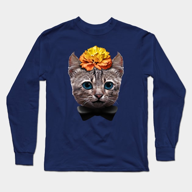 Kitten Long Sleeve T-Shirt by asitha